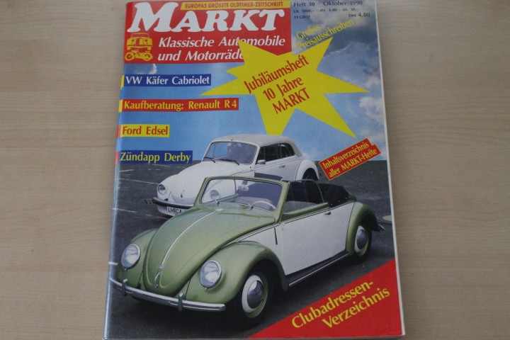Deckblatt Oldtimer Markt (10/1990)